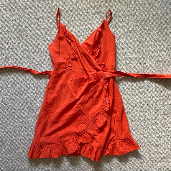 Selfie Leslie Wrap Mini Dress - Picture 1 of 6